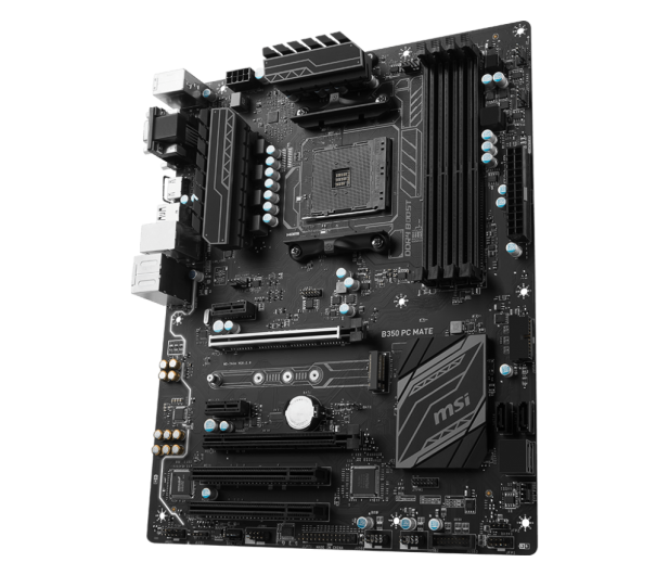 MSI B350 PC MATE (2xPCI-E DDR4 USB3.1/M.2) - 359657 - zdjęcie 2